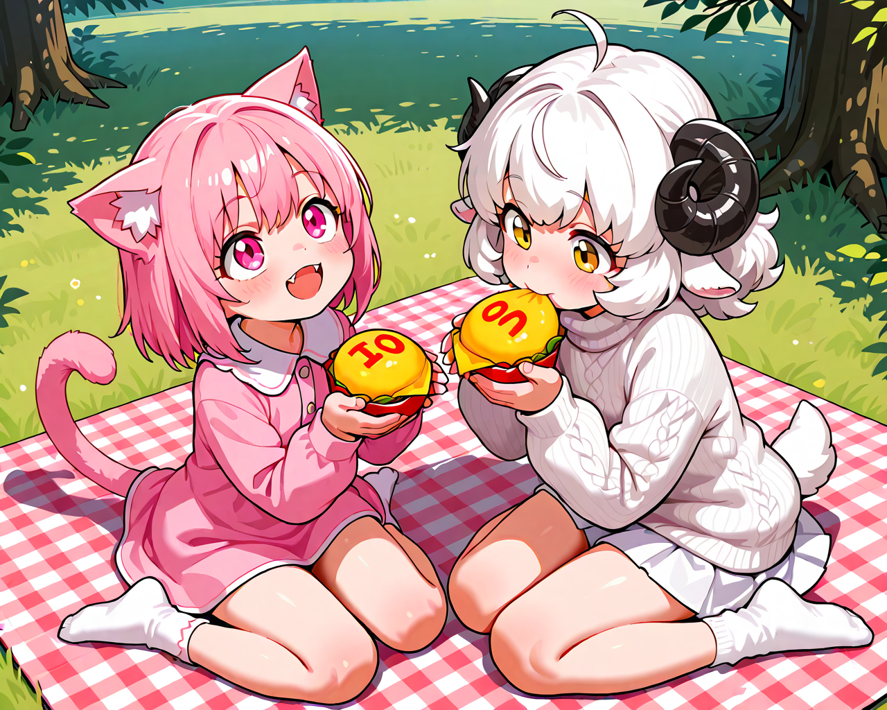二人でピクニック