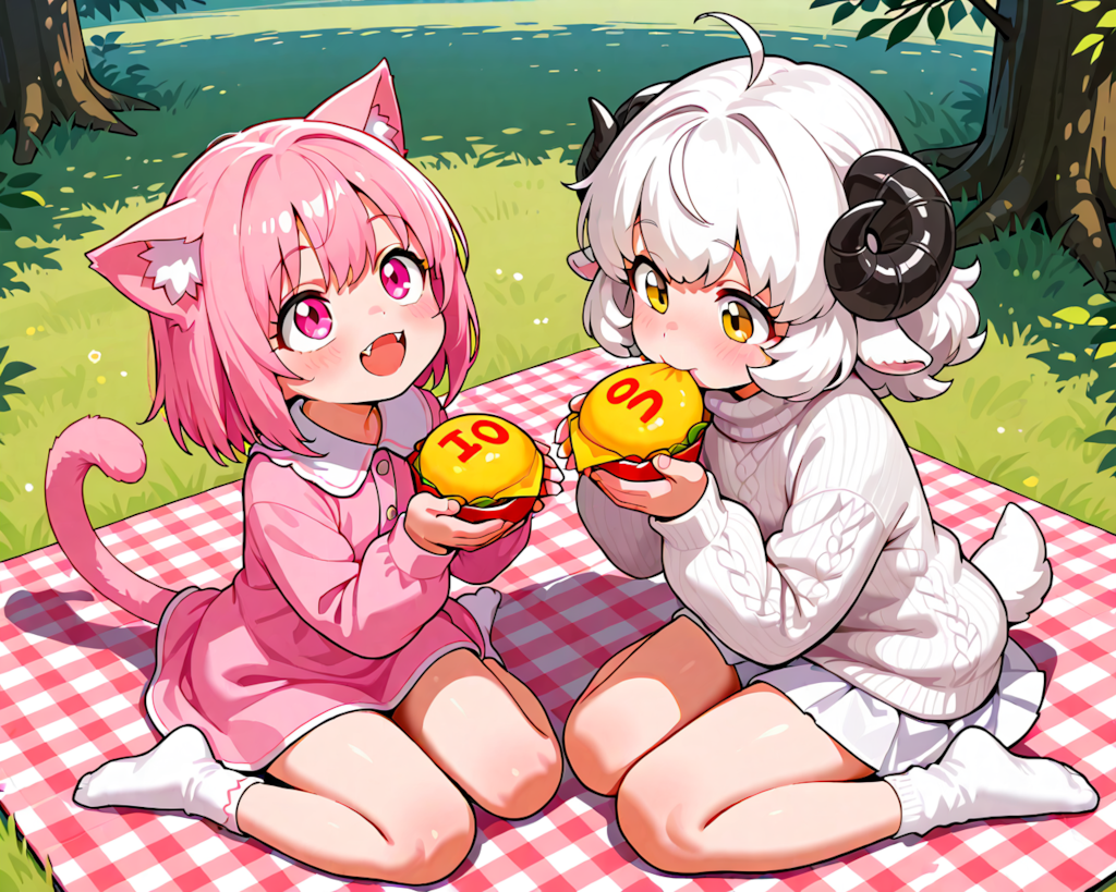 二人でピクニック