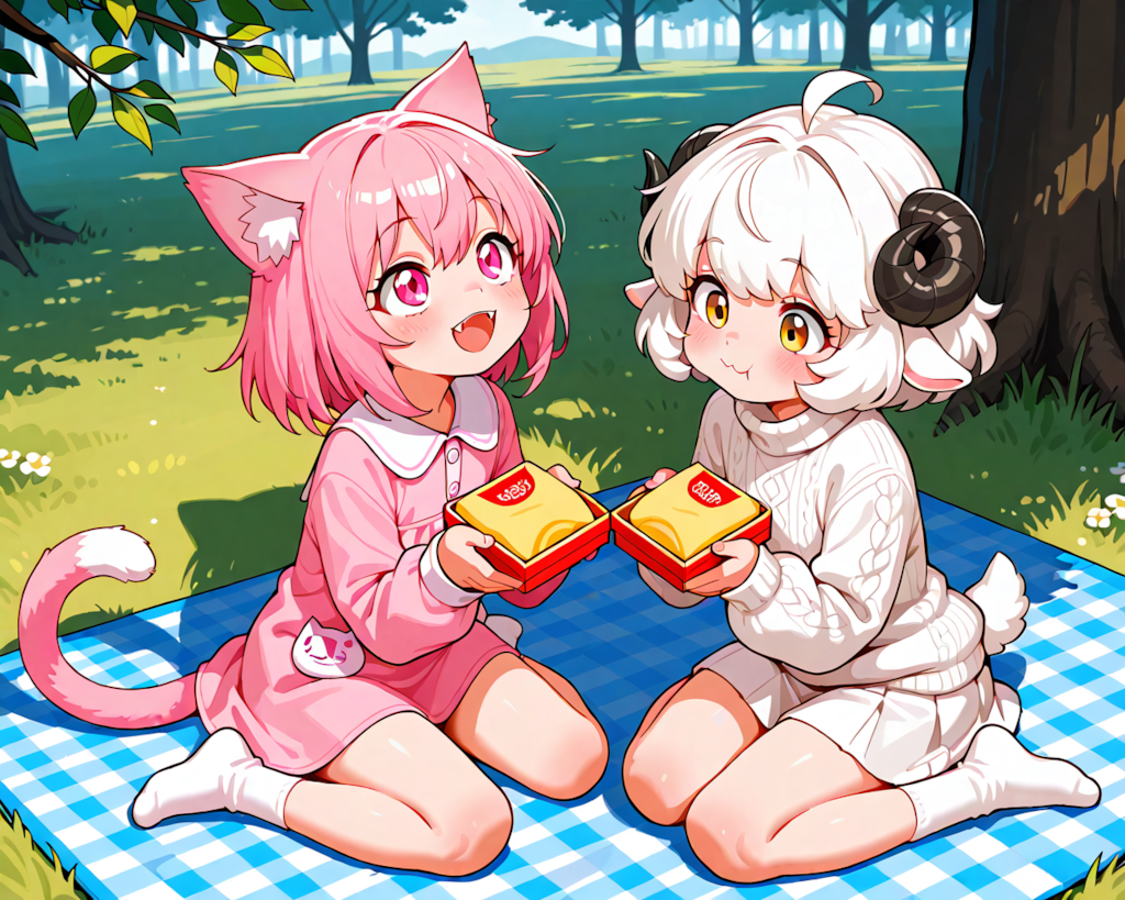 二人でピクニック