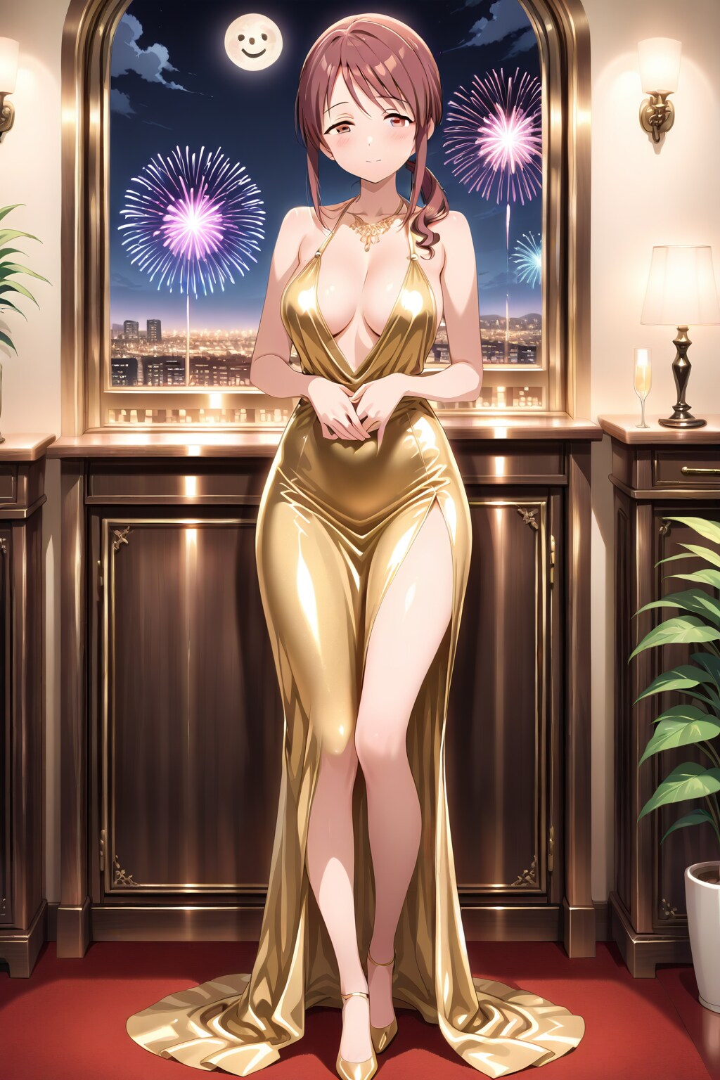 イブニングガウンの三船さん