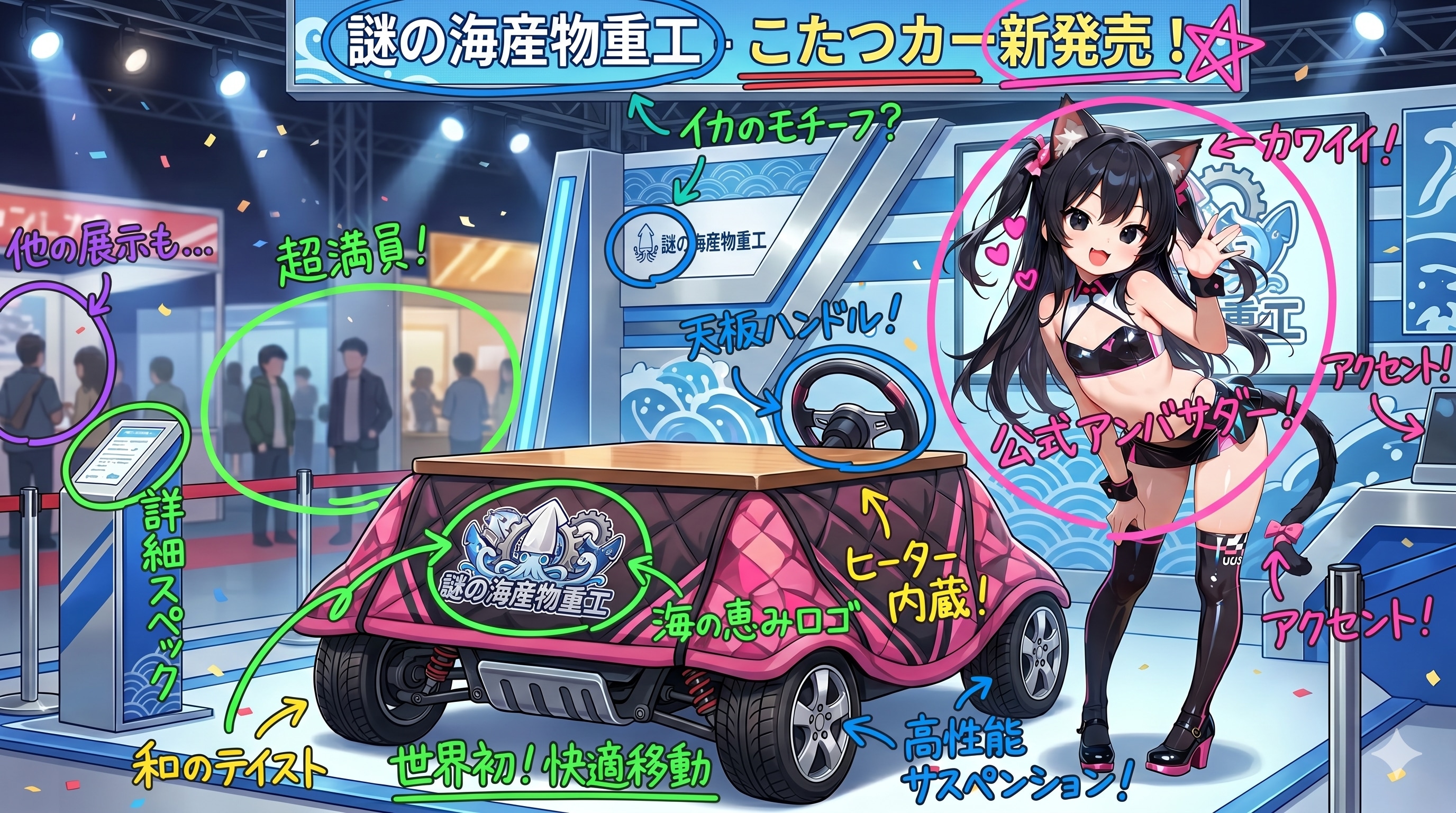 新型こたつカー発売！