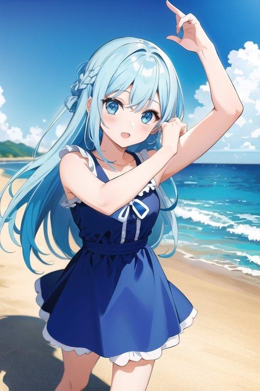 海が楽しい | の人気AIイラスト・グラビア