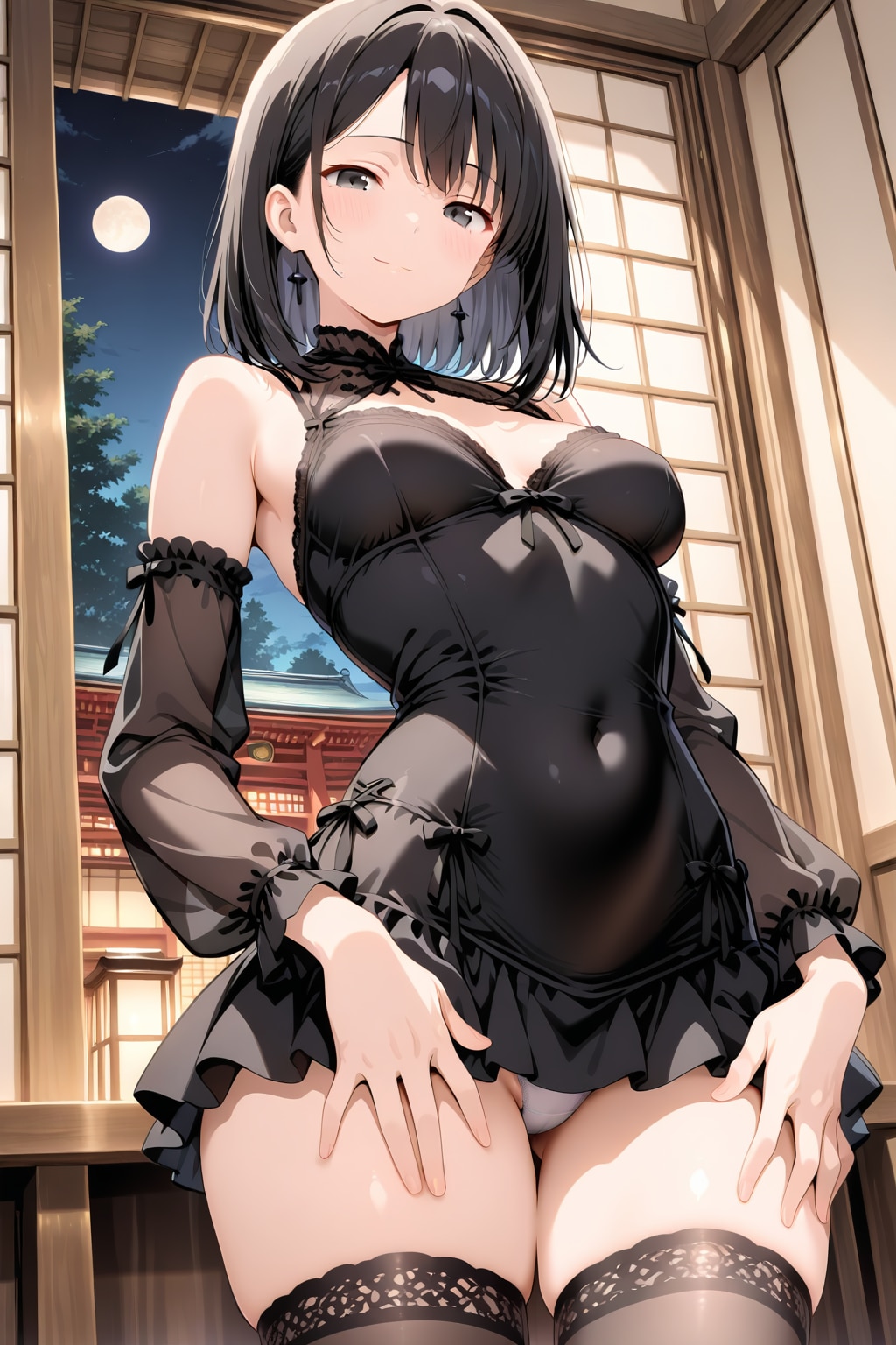 黒ドレス
