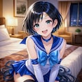 セーラーマーキュリーでコスチュームプレイな藍音ちゃん 4枚目