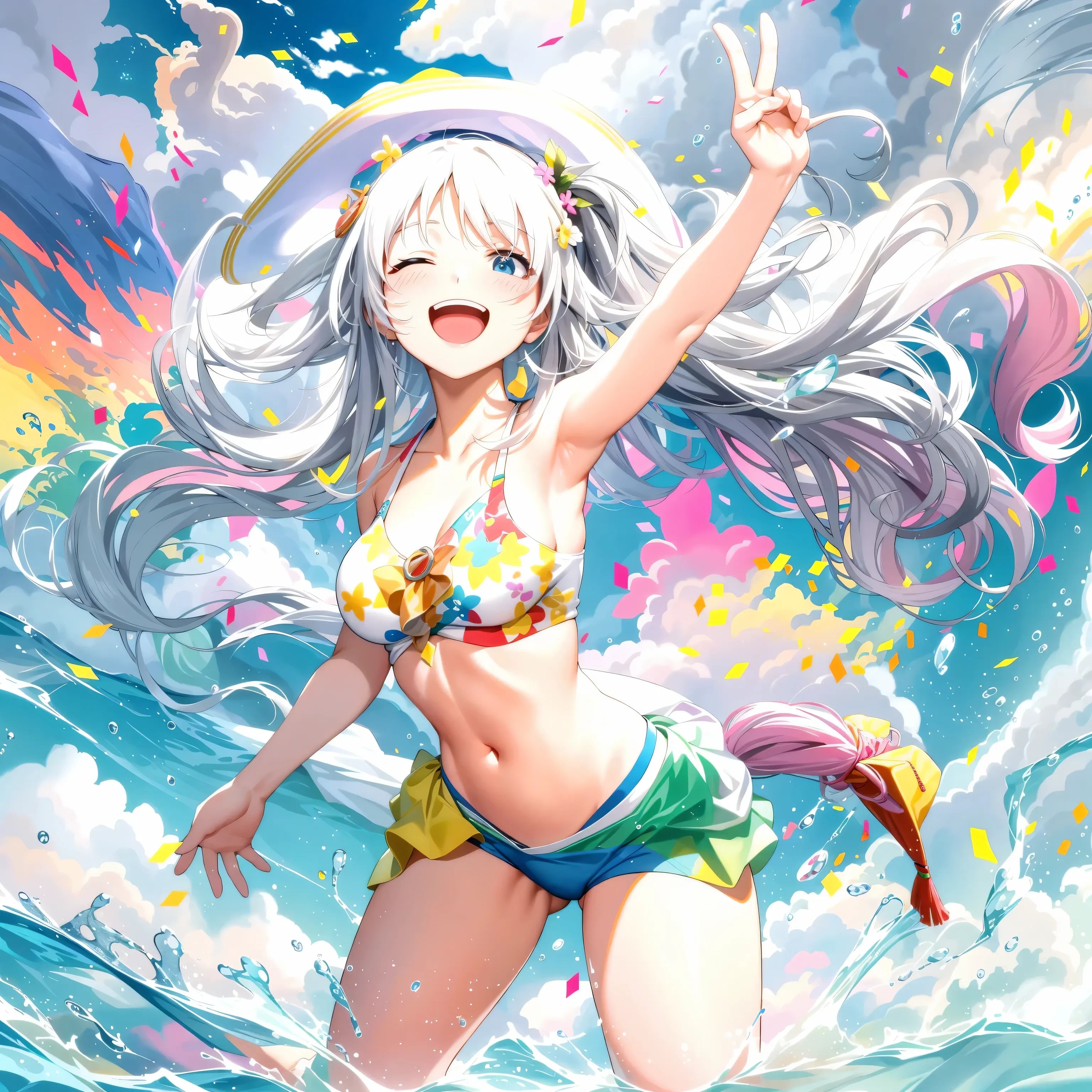 水着でアゲアゲ♪