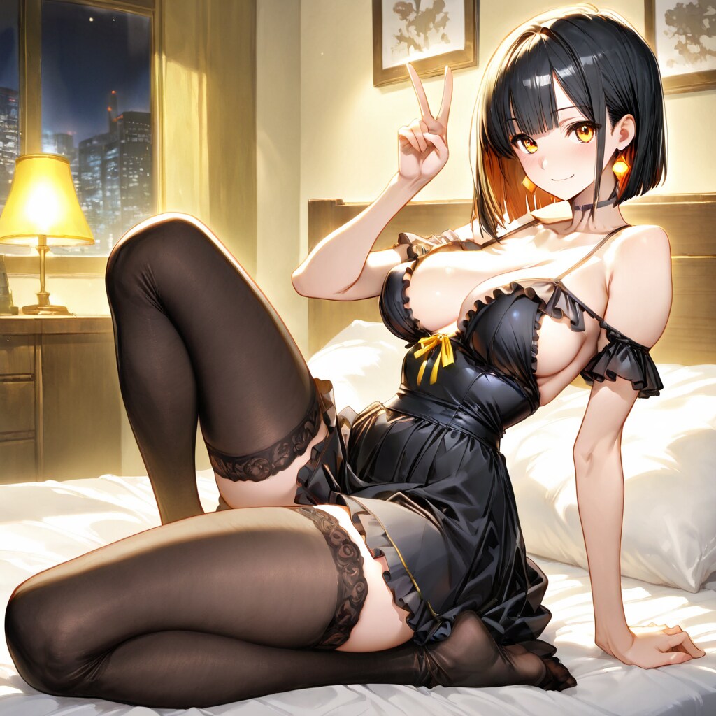 黒髪ショート3
