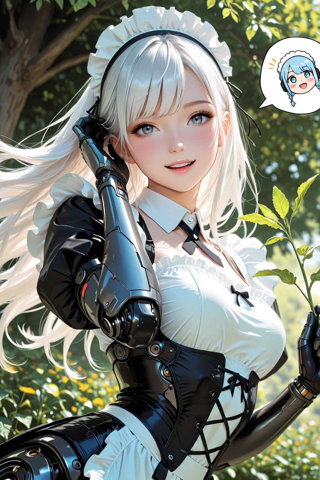 Good Morning Master「ご主人様 おはようございます♪」【メイド・メカ娘。実験中】 | の人気AIイラスト・グラビア