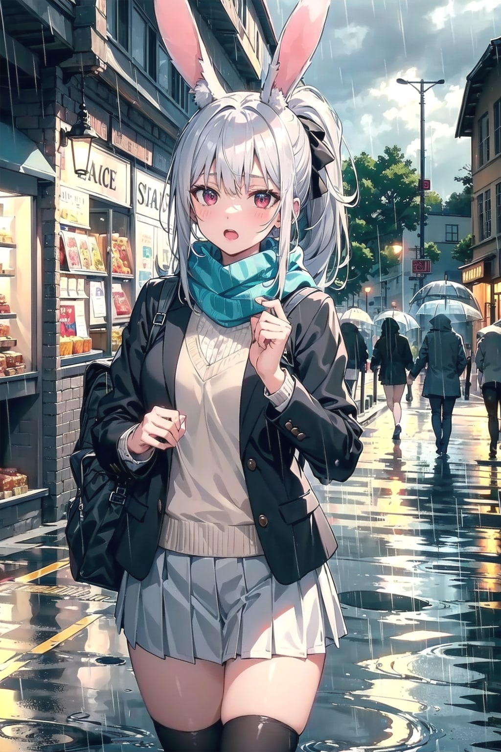 今日は濡れて帰るのです💧