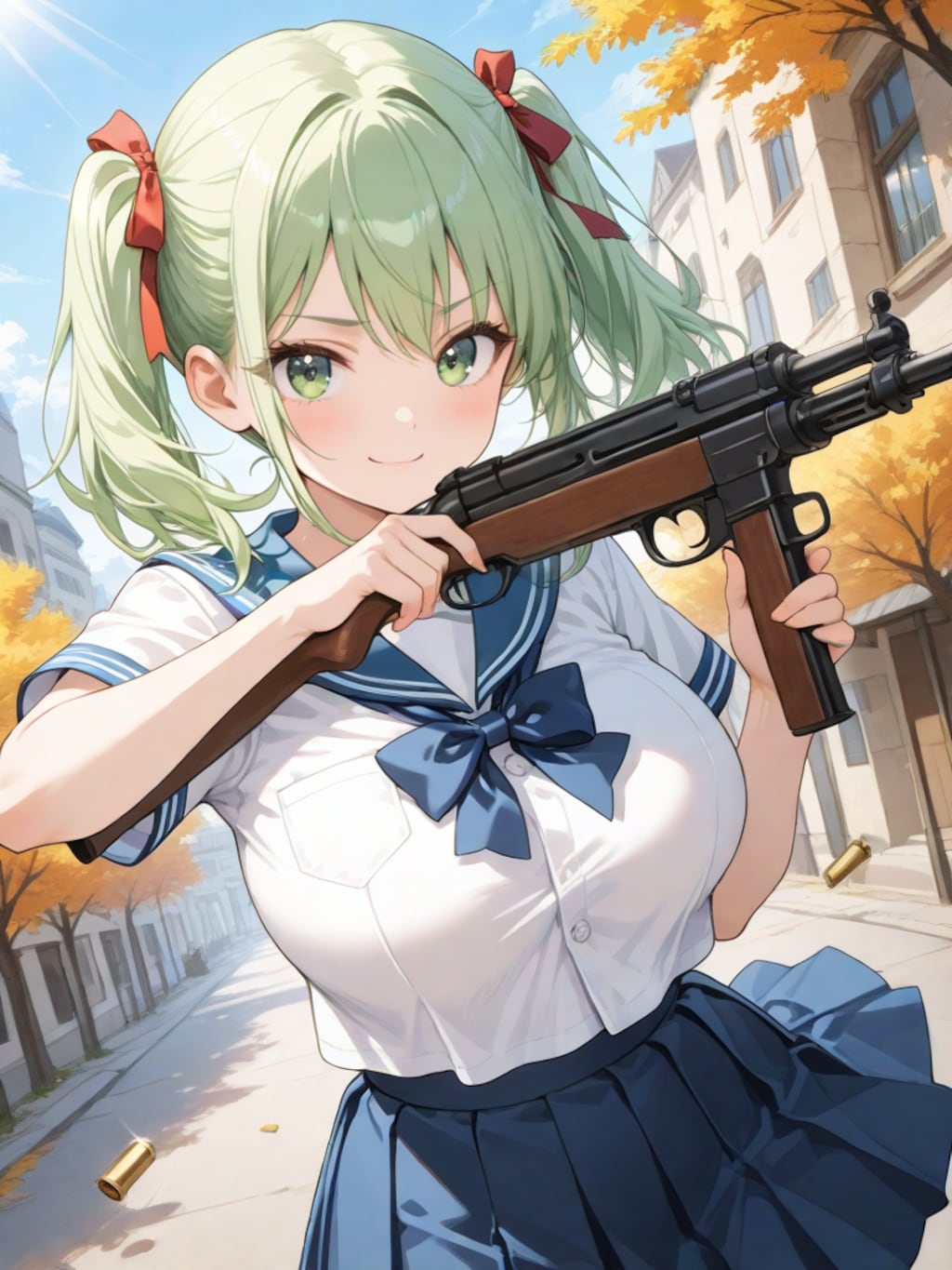 ツインテールと機関銃　　　　　　　　　　　　　　　　　　　🍋‍🟩 城ヶ崎　あおい 🍋‍🟩