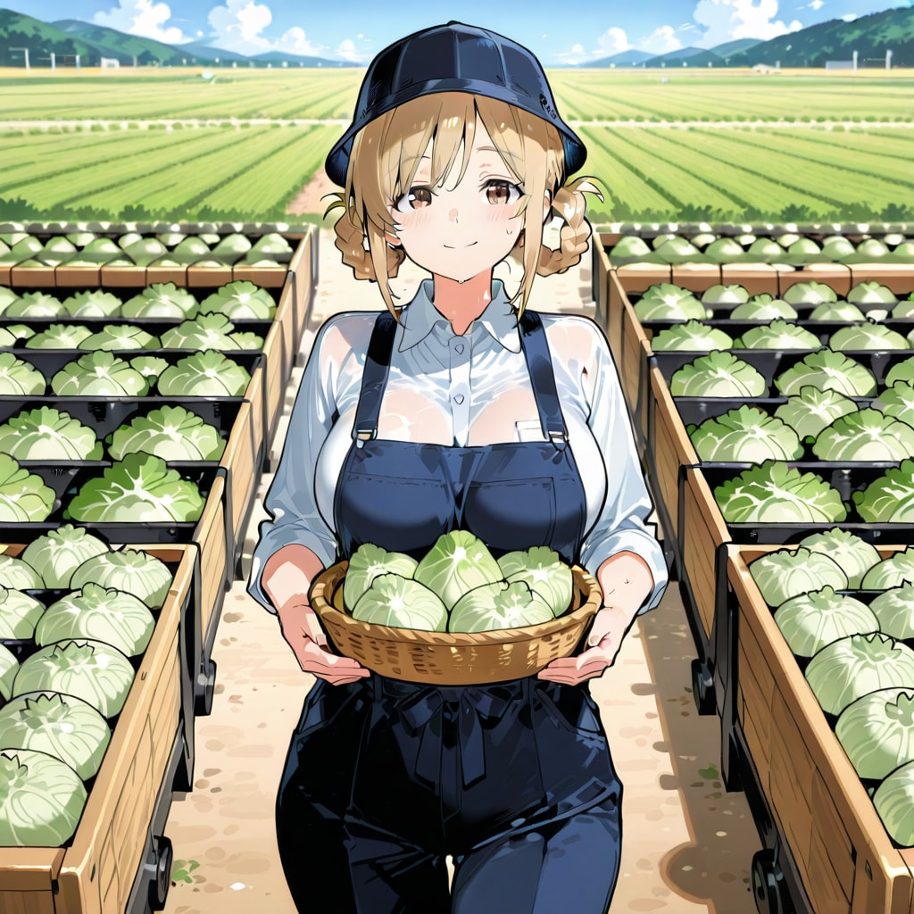 農作業手伝う万里奈ちゃん | の人気AIイラスト・グラビア