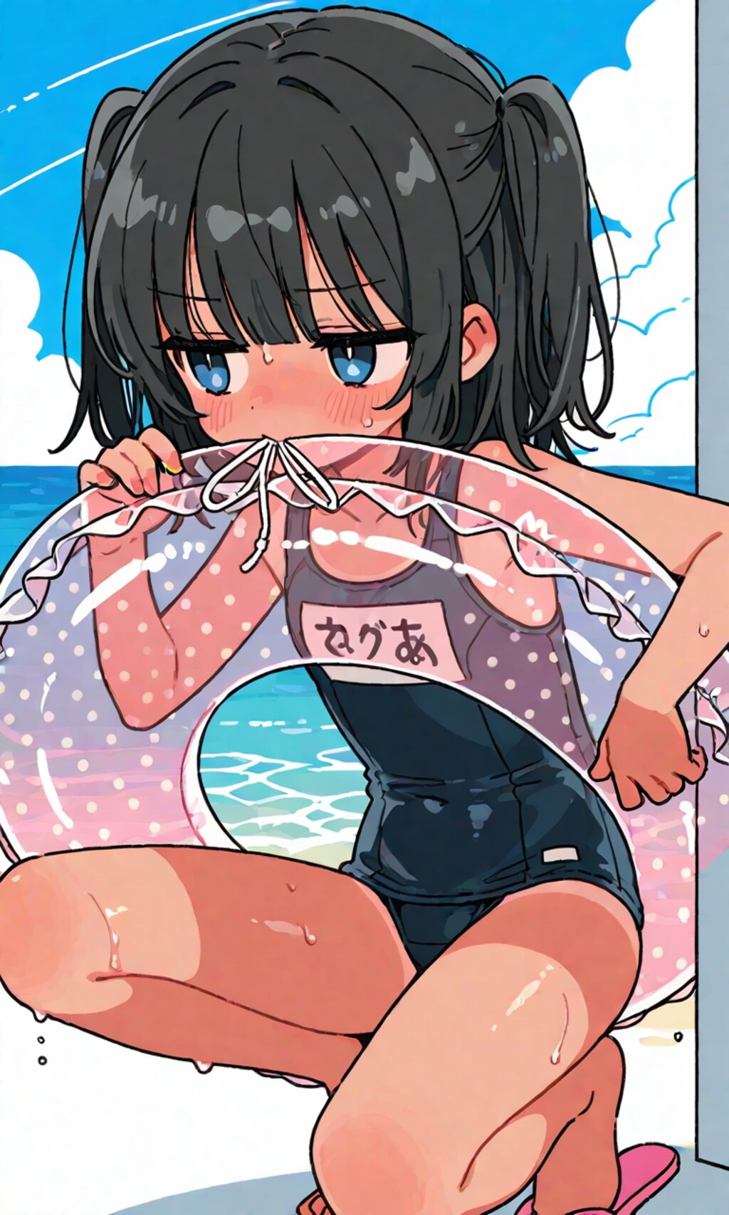 浮き輪とこなつちゃん