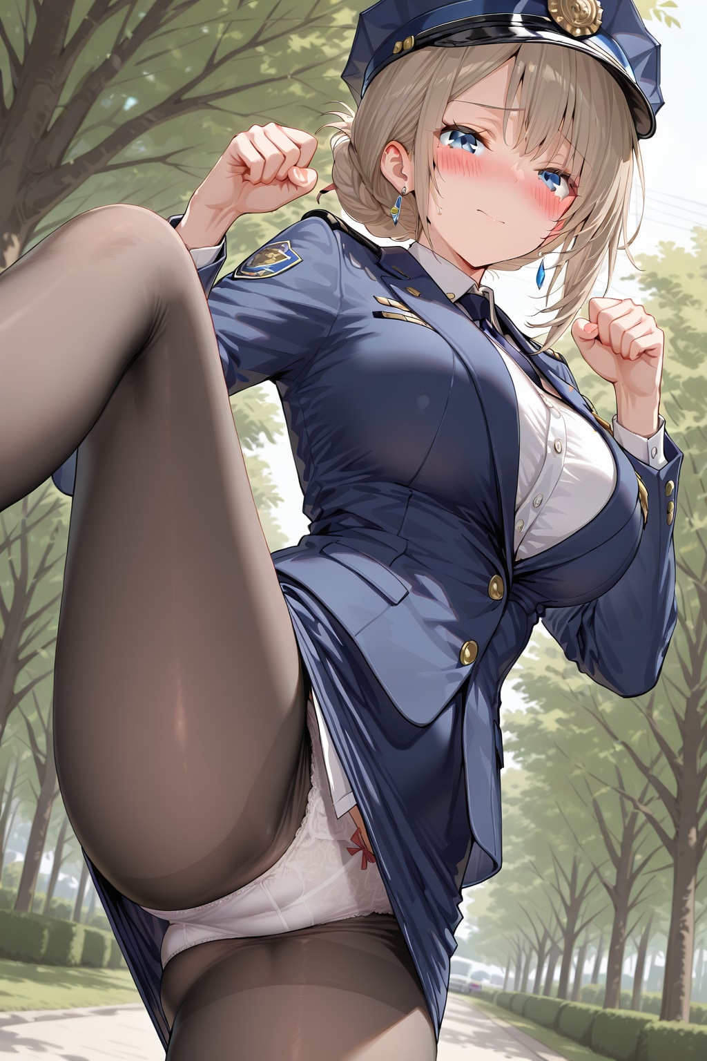 もう、勤務中なのにぃ