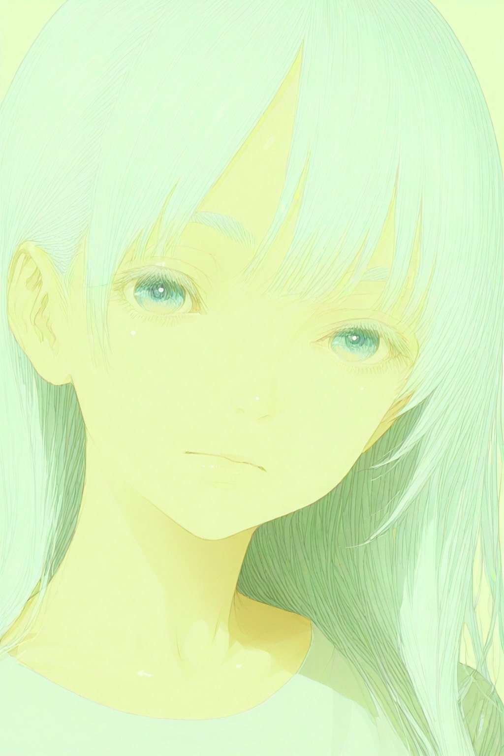 白（銀）色睫毛で描いてくれる呪文