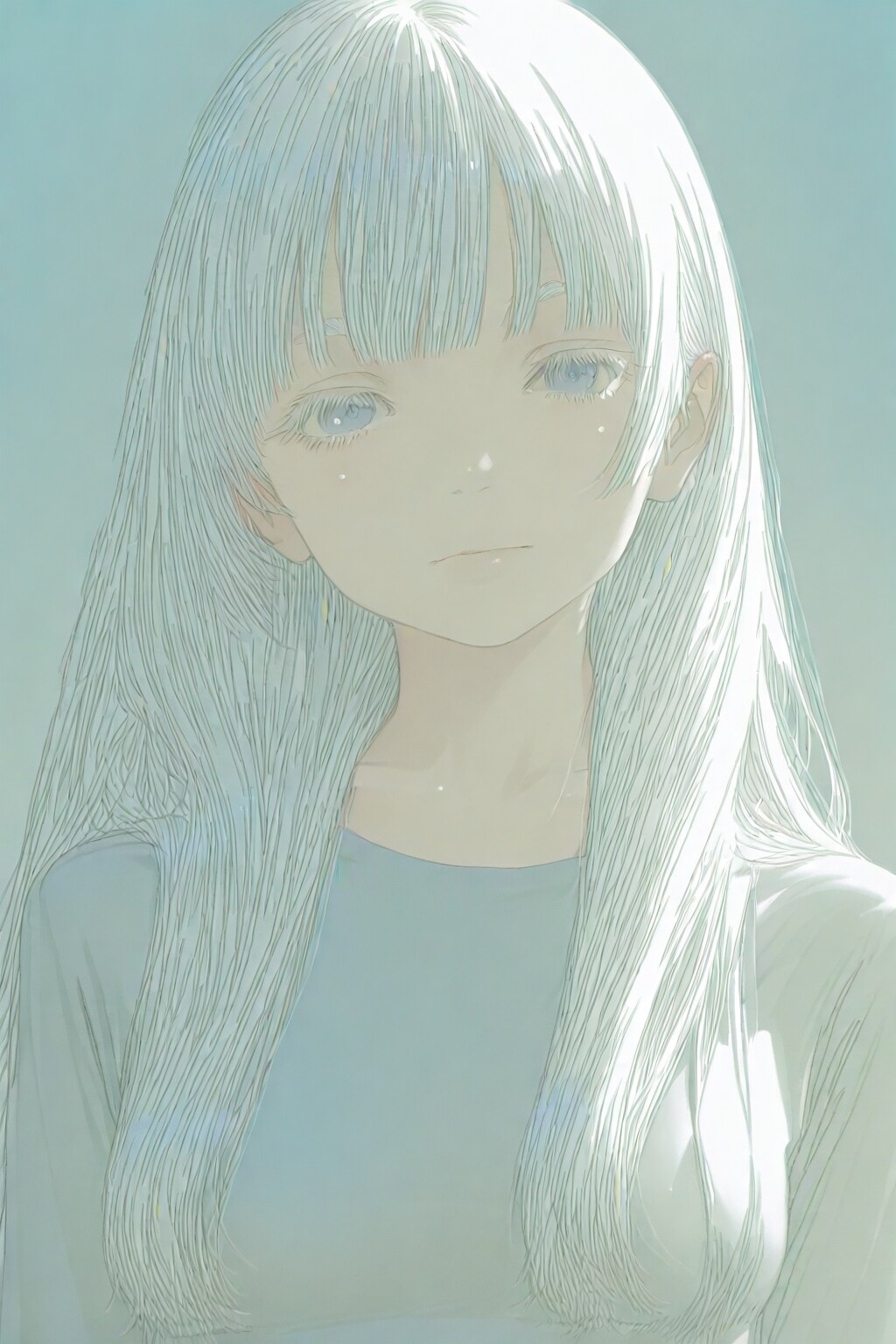 白（銀）色睫毛で描いてくれる呪文