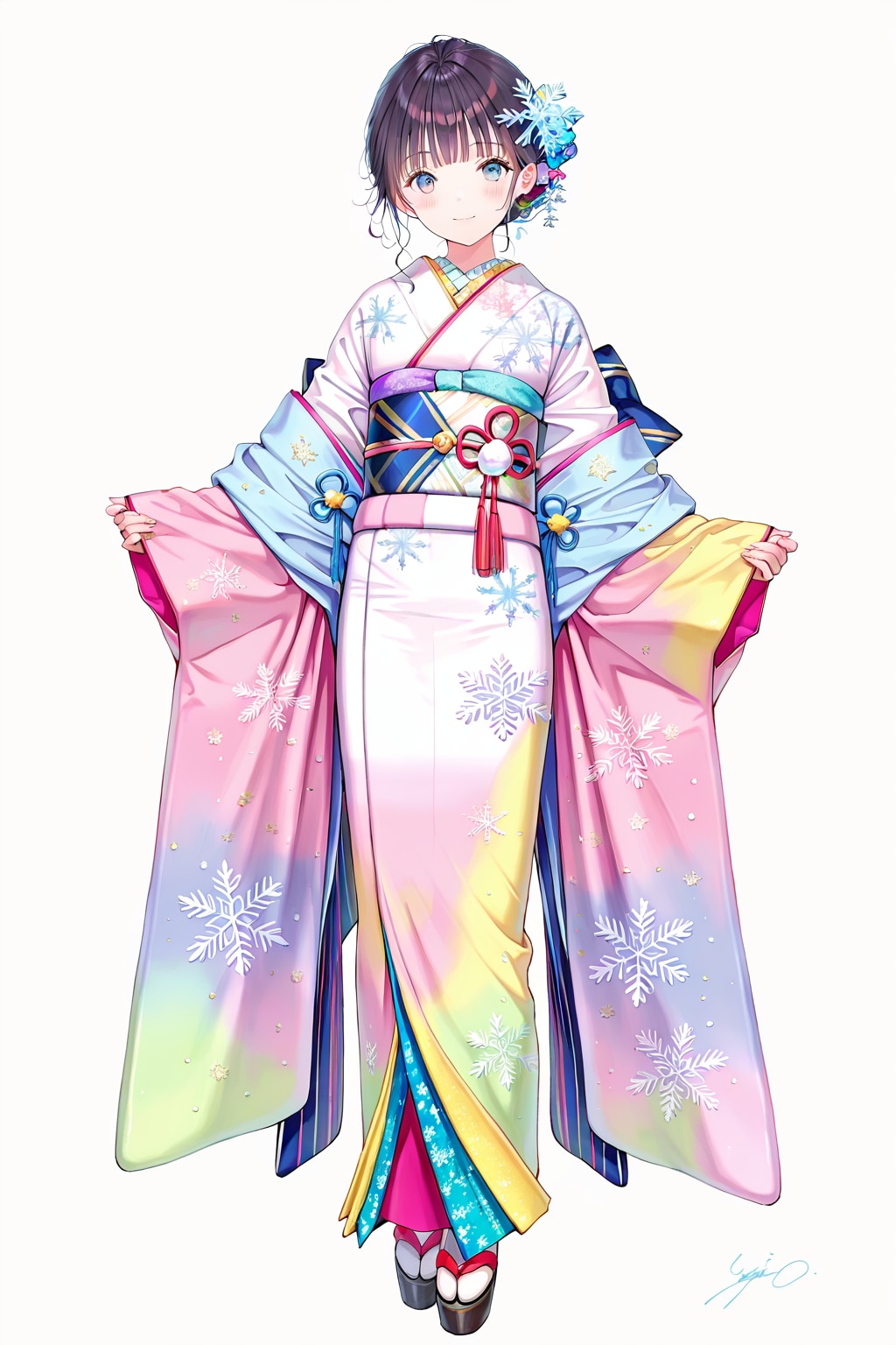 晴れ着(QILIN)(14) | の人気AIイラスト・グラビア