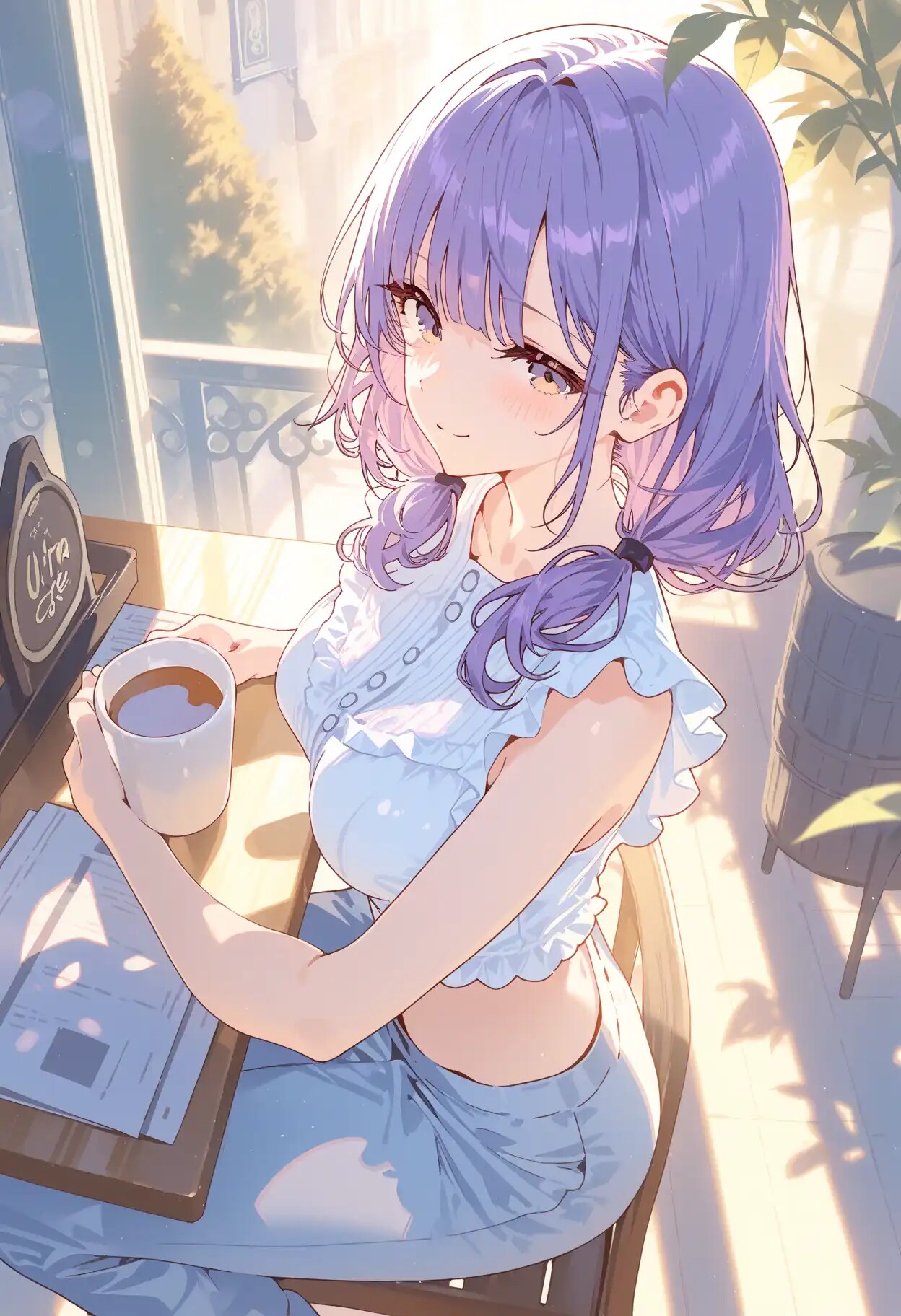こんにちは、貴方も一緒にコーヒータイム？ | の人気AIイラスト・グラビア