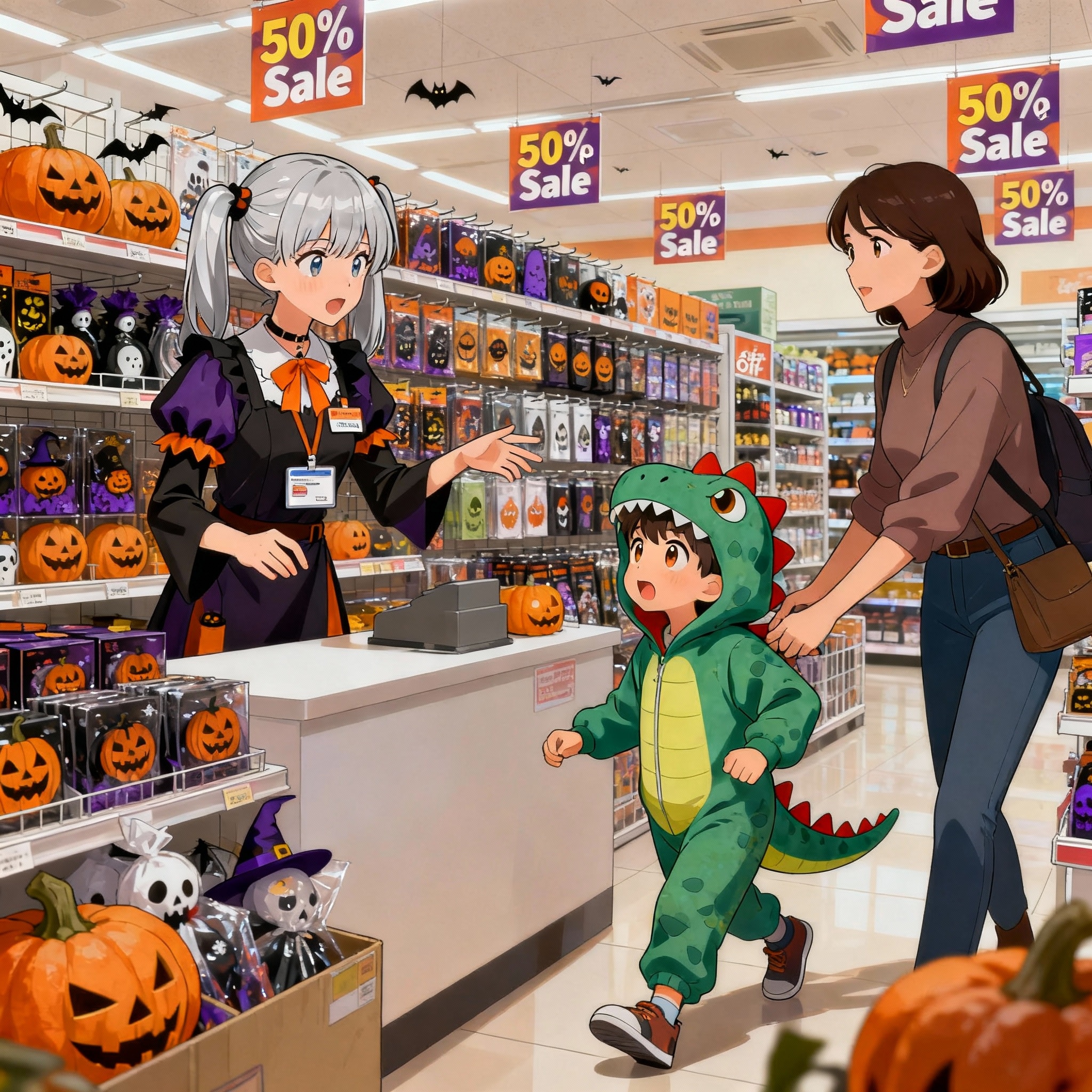 ハロウィン終わって50%Offセール「誰か買ってっ！」 | の人気AIイラスト・グラビア