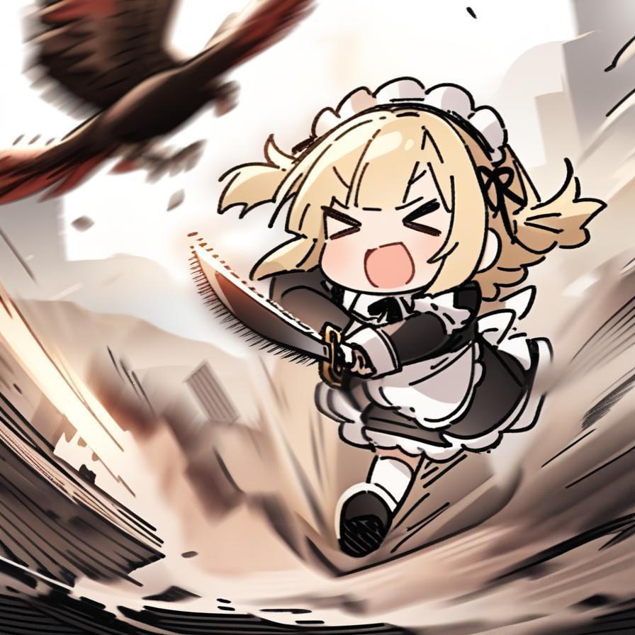 🔥戦いと タンパク質と メイドちゃん🔥 | の人気AIイラスト・グラビア