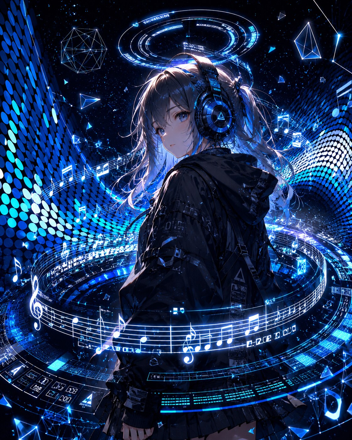 futuristic equalizer