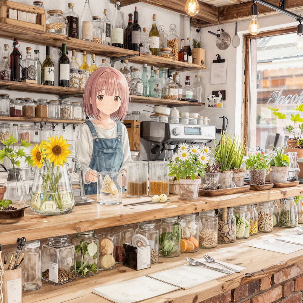 光の棚と朝の仕込み