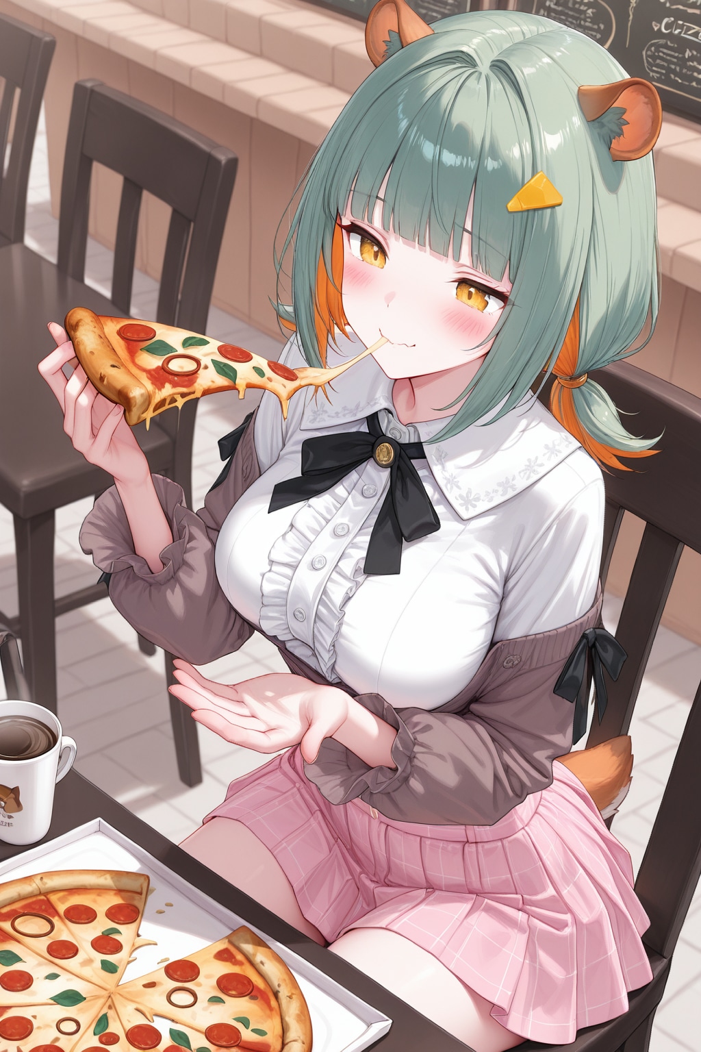 ピザ大好きですっ！