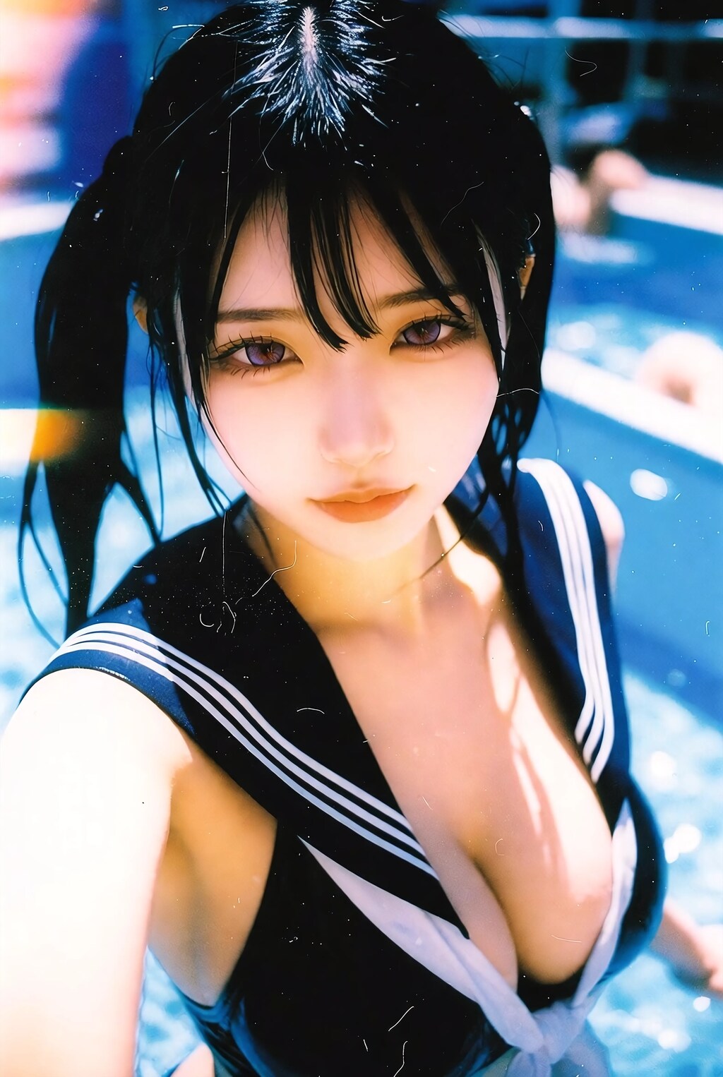 Sailor Swimsuit Selfie