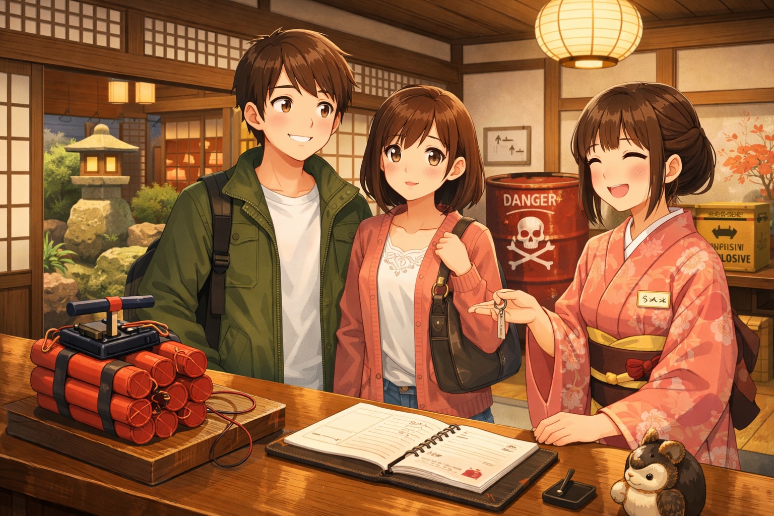 温泉宿チェックイン | の人気AIイラスト・グラビア