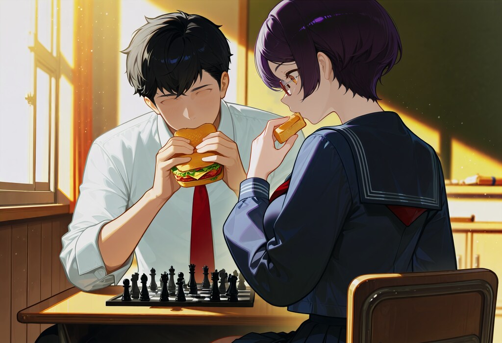 なんでチェス指しながらサンドイッチなの？