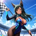 レースクイーン金狐と黒狐さん 4枚目