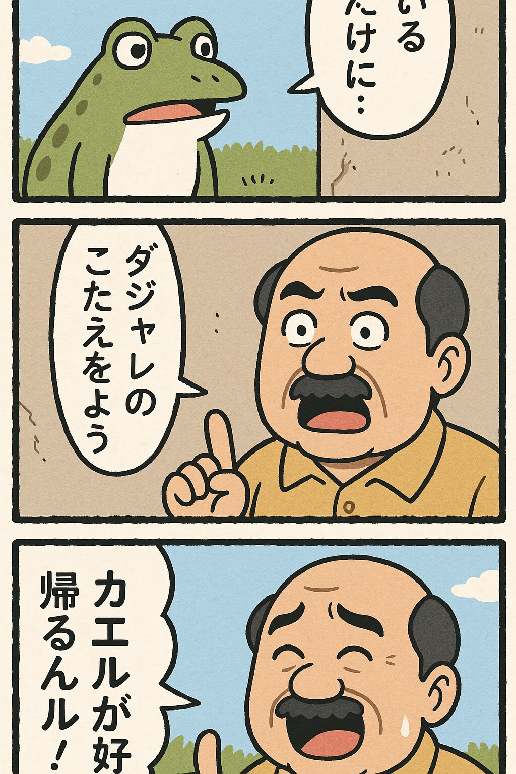 ダジャレでくにへかえす