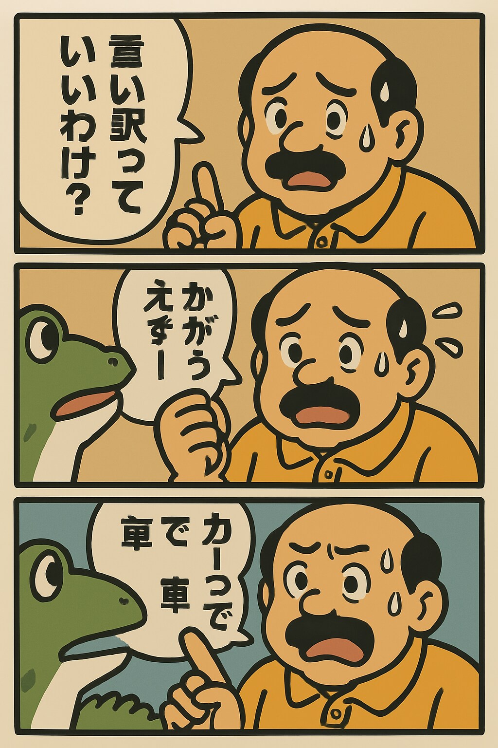 ダジャレでくにへかえす