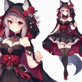 森の狼さん_赤ずきん風ドレス 5枚目