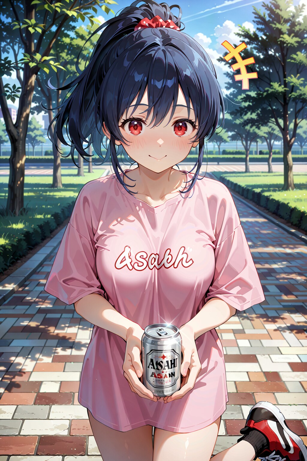 公園ビアガールは青春の味 Y627