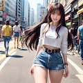 Denim Hot Pants 4枚目