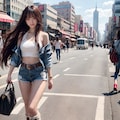 Denim Hot Pants 3枚目