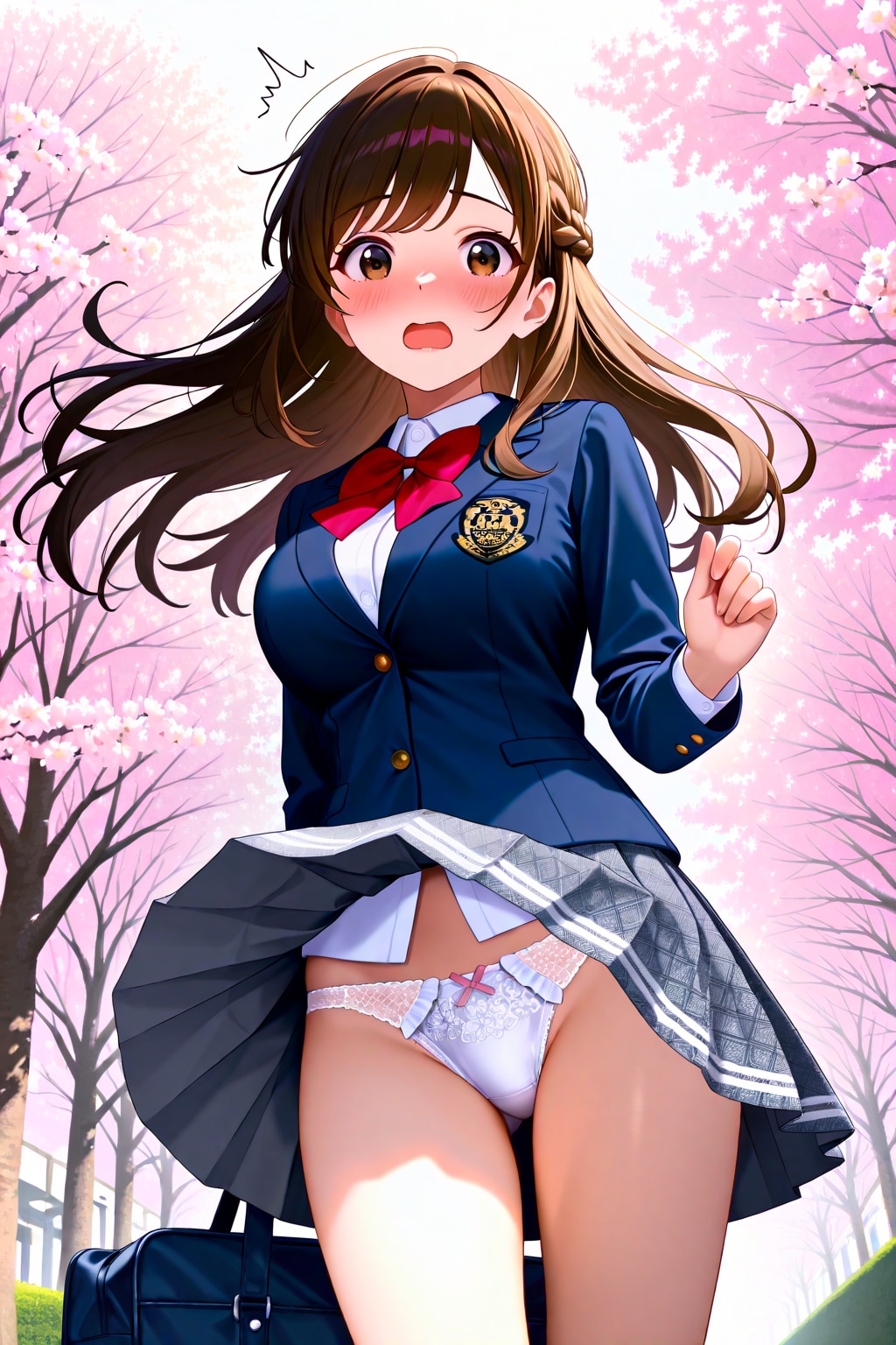 入学式の突風