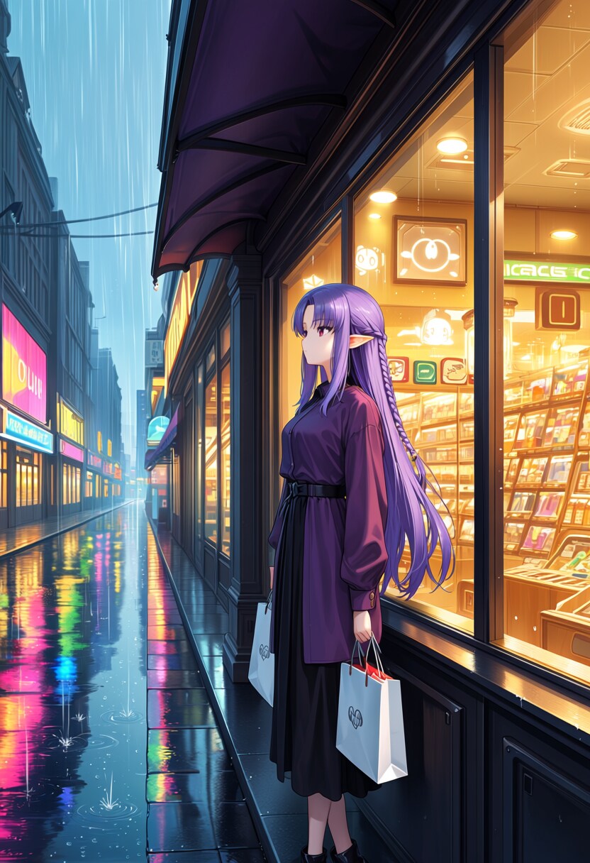 雨上がりの寄り道 | の人気AIイラスト・グラビア