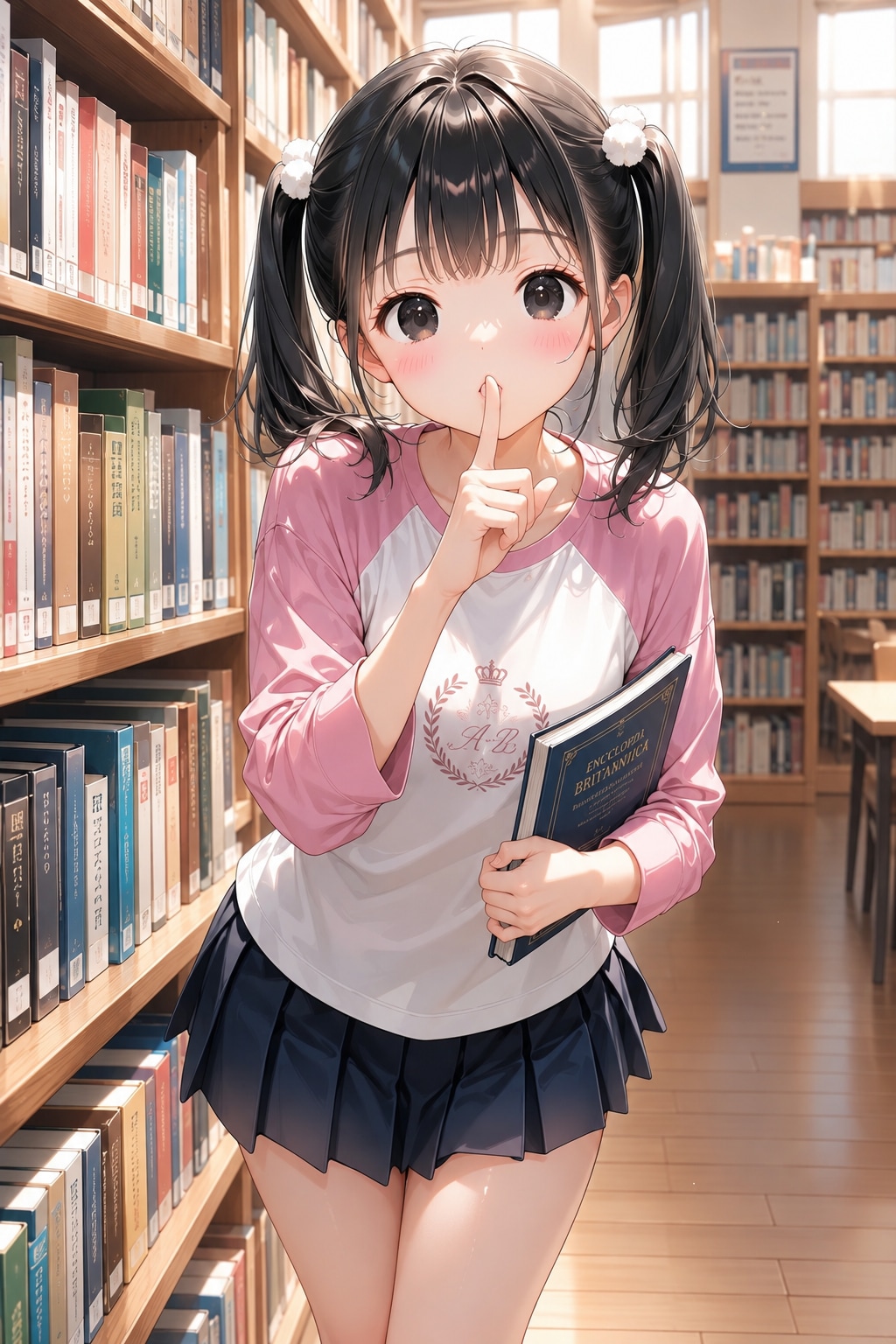 今日は学校図書館の日だよ〜♪　あ、図書館では静かにね…