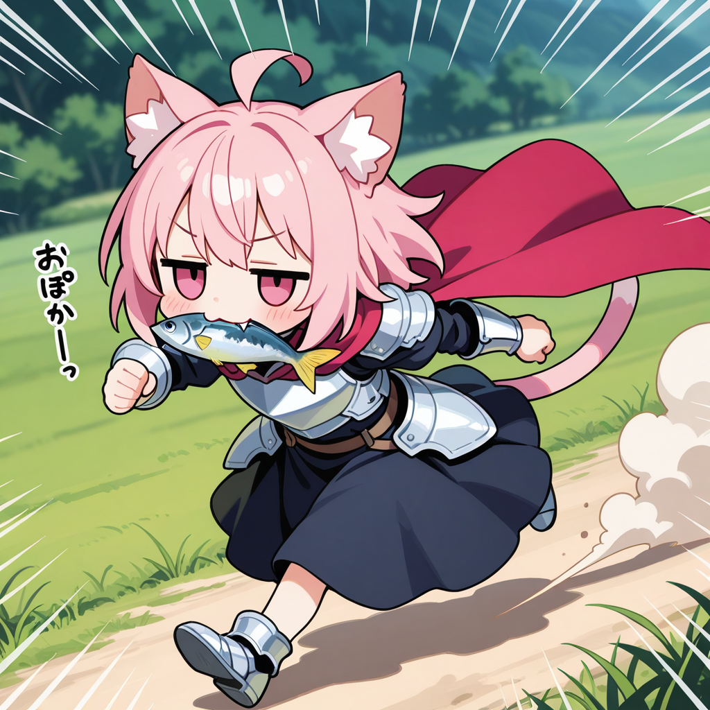 敵の兵糧を奪う作戦が成功したにゃん♡