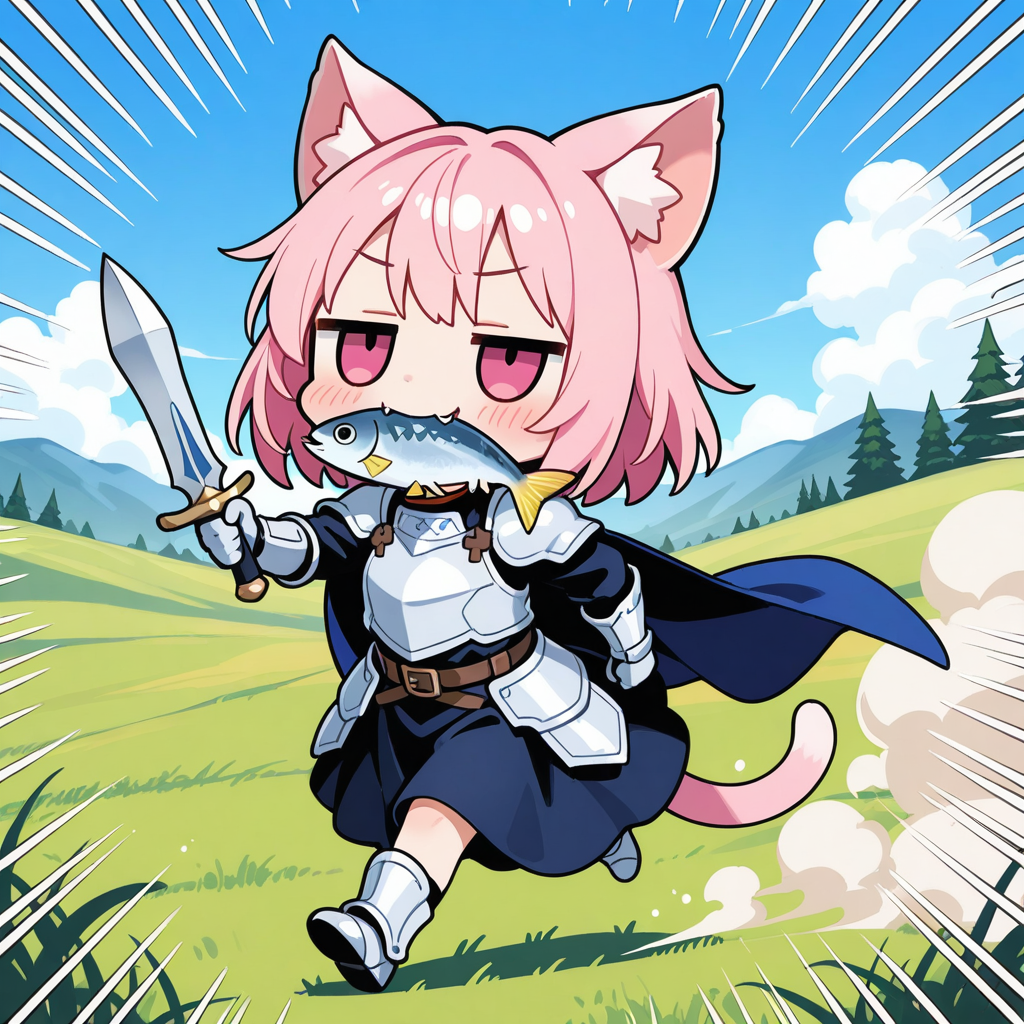 敵の兵糧を奪う作戦が成功したにゃん♡