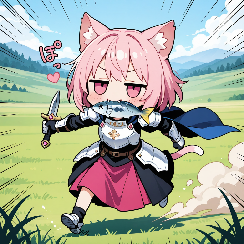敵の兵糧を奪う作戦が成功したにゃん♡