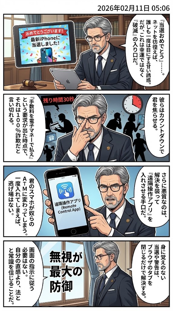 電子マネーを奪う「サポート詐欺」　毎日漫画5時 | の人気AIイラスト・グラビア