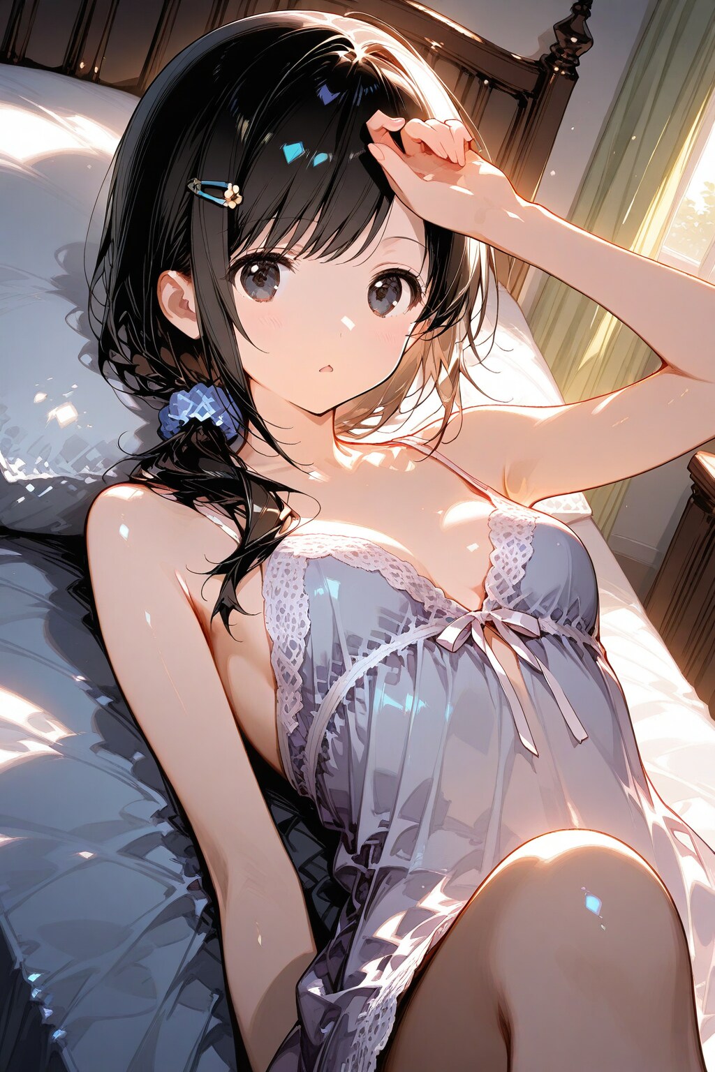 寝起きの長女ちゃん🌸✨