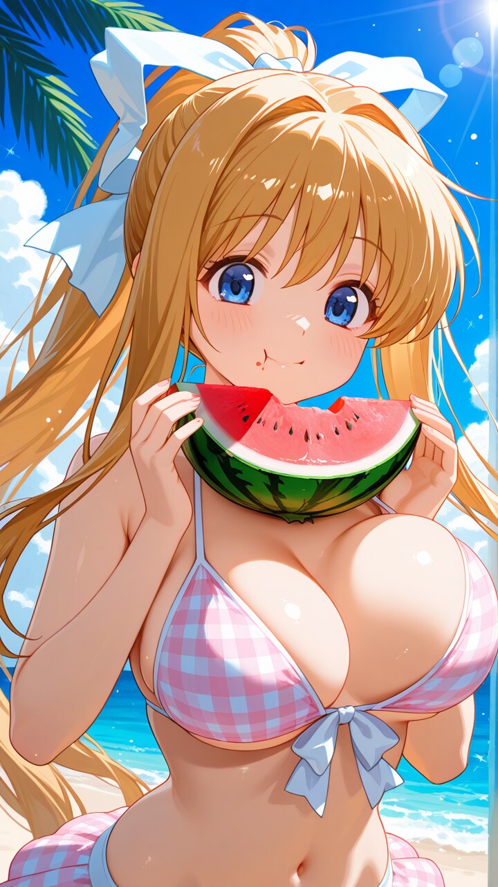 観鈴ちんとスイカ