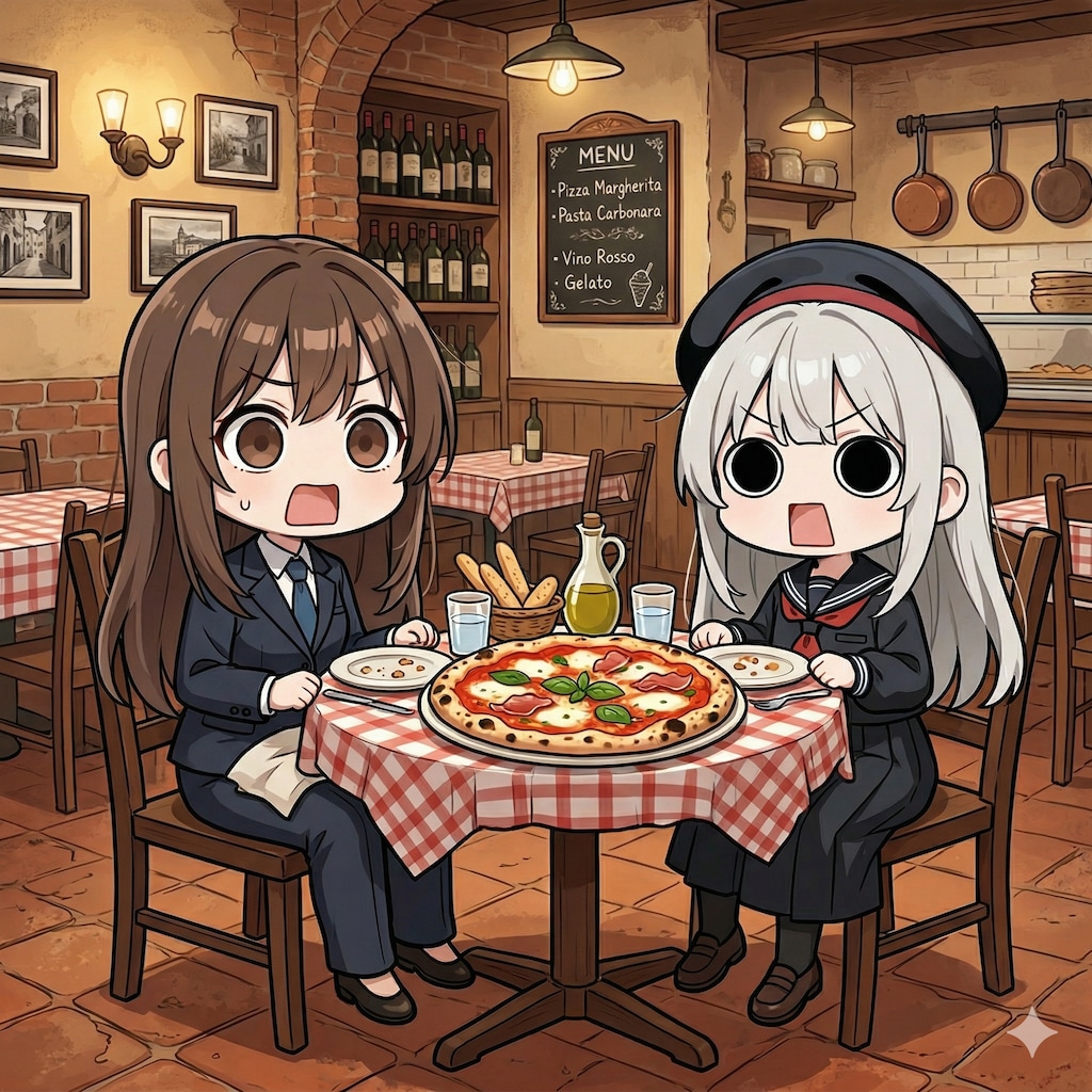 [がぞうどうぞ]桐島さんとピザを頂くえらいこっちゃ嬢