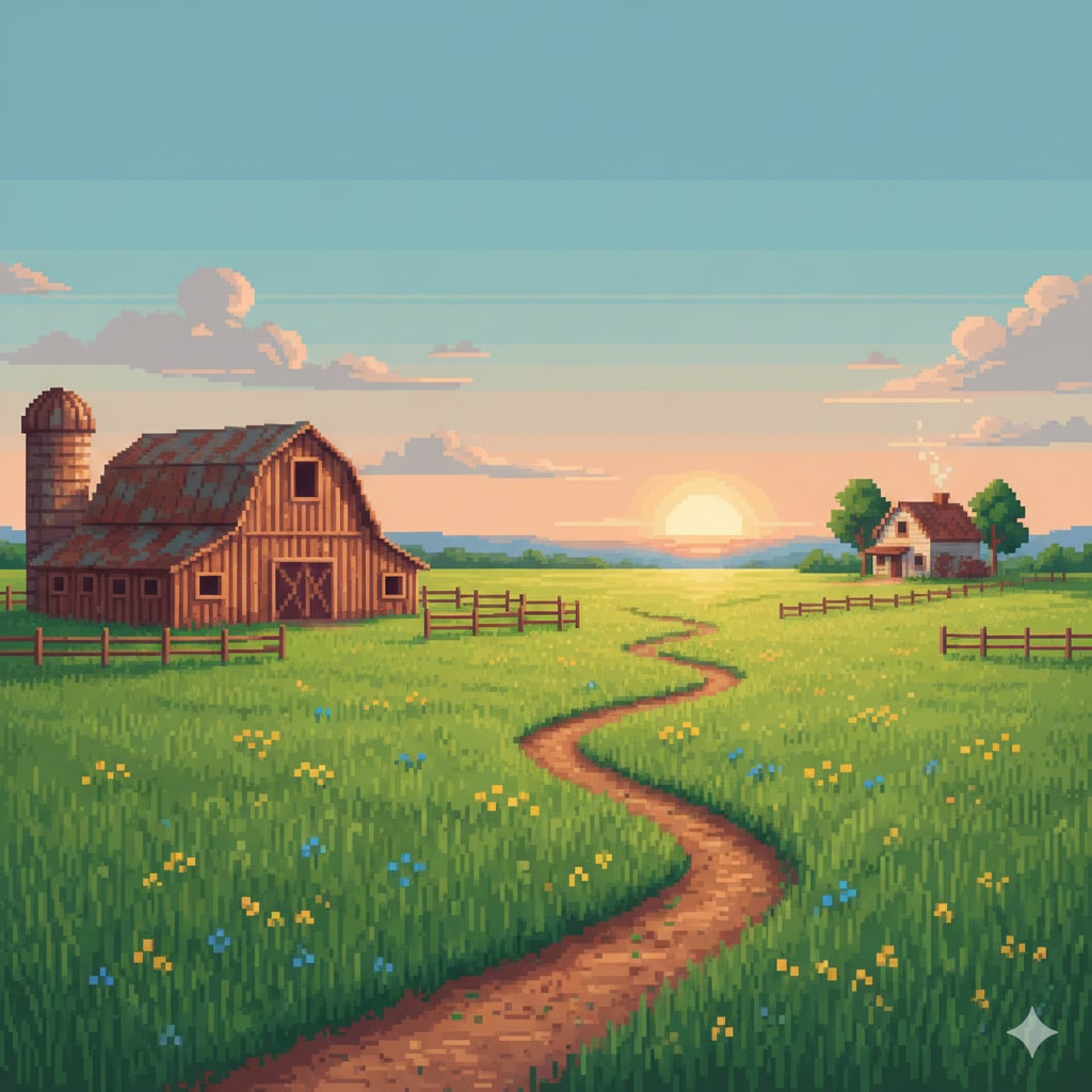 牧場の夜明け | の人気AIイラスト・グラビア