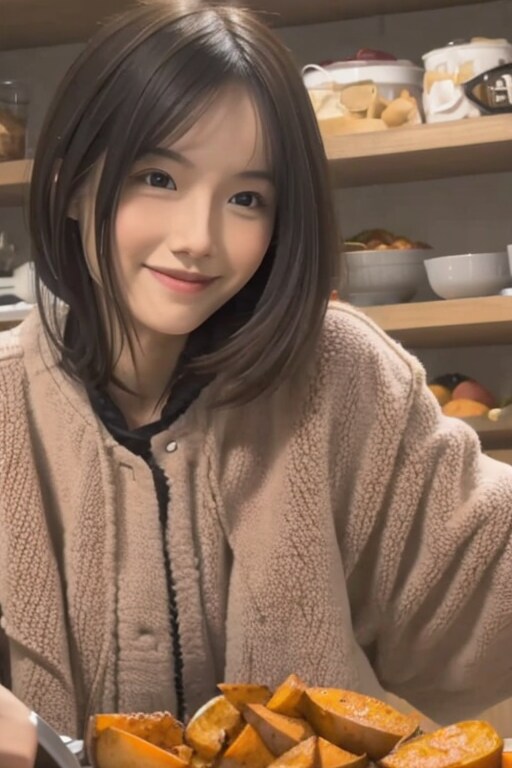 サツマイモと女の子