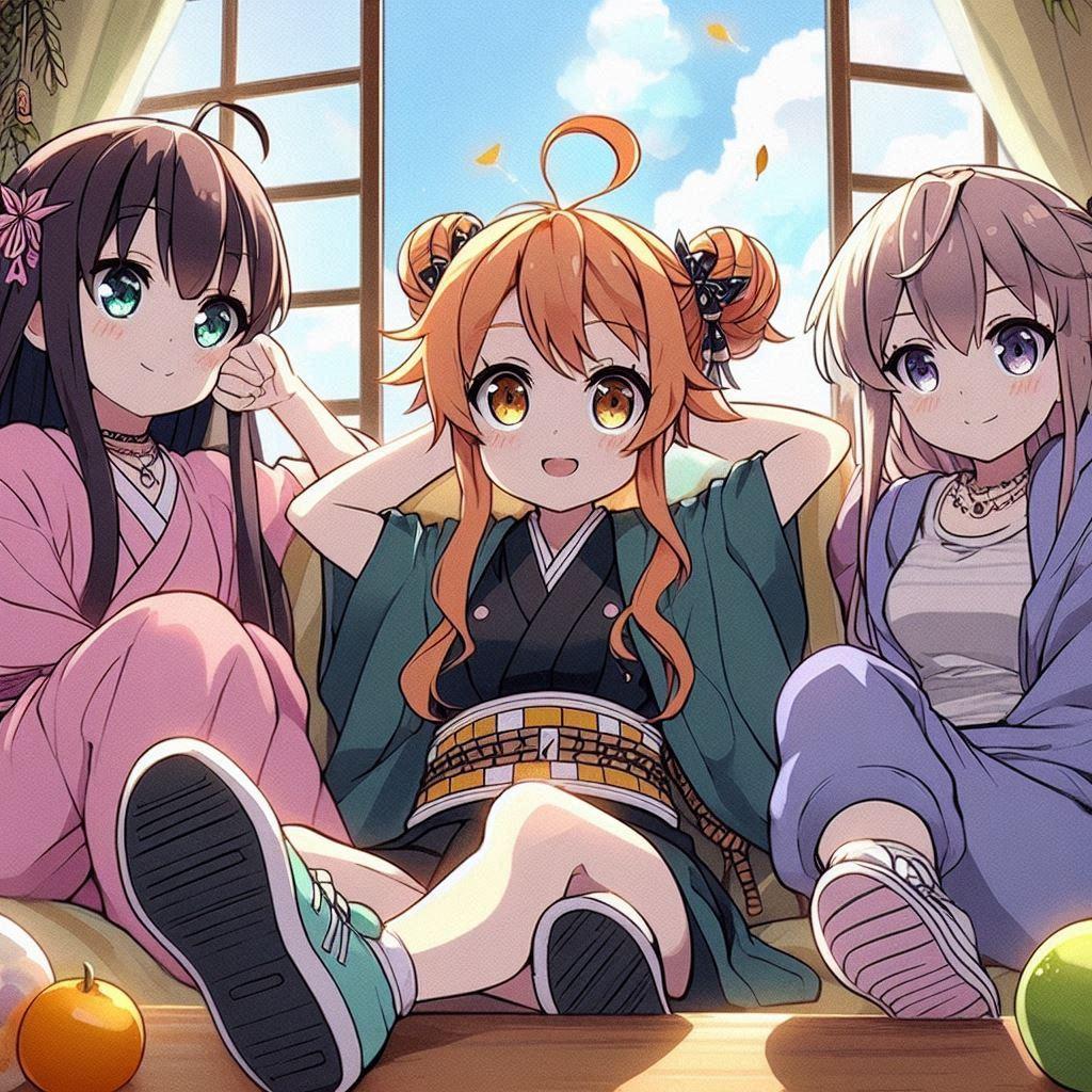 ああ！現実の女子高ノリ系女子メンツだあああ！！！人の気配感じたらいきなり行儀良くなるんでしょ！知ってる | の人気AIイラスト・グラビア