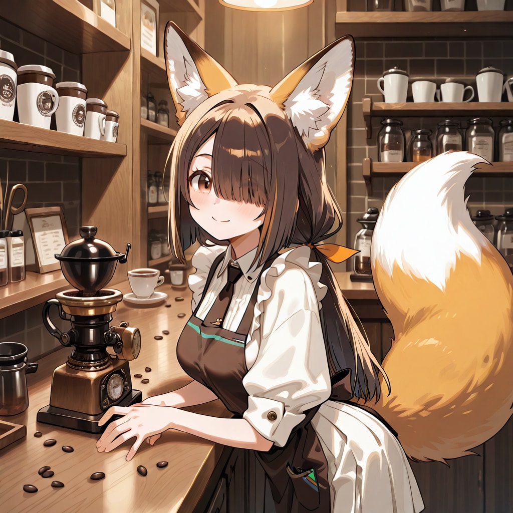 アヤコがコーヒー入れますね。 | の人気AIイラスト・グラビア