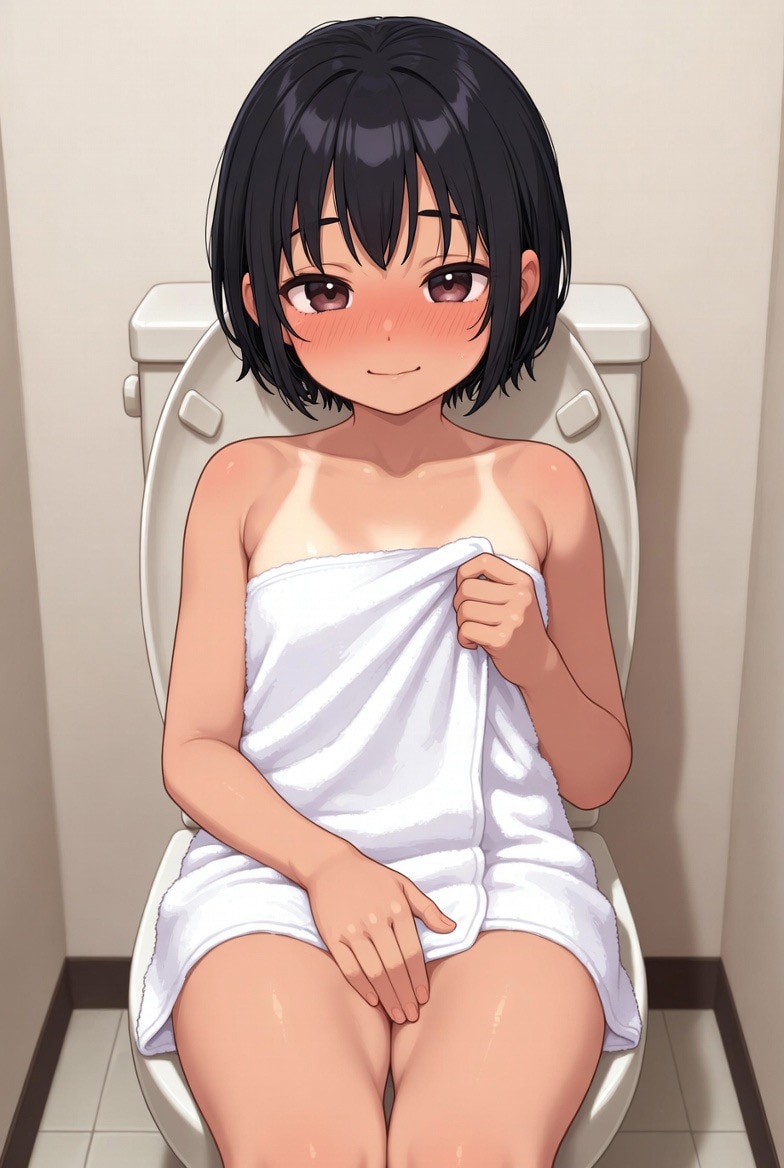 トイレ×バスタオル